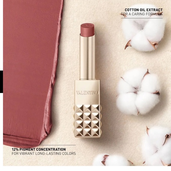 NWT Valentino Spike Buttery Matte Lipstick in “123R Spike a Pose” 2.3g - Picture 2 of 7